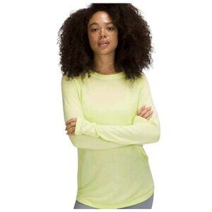 Lululemon Lightweight Boolux Sweater Long Sleeve Crispin Green Size 10 Yoga Gym